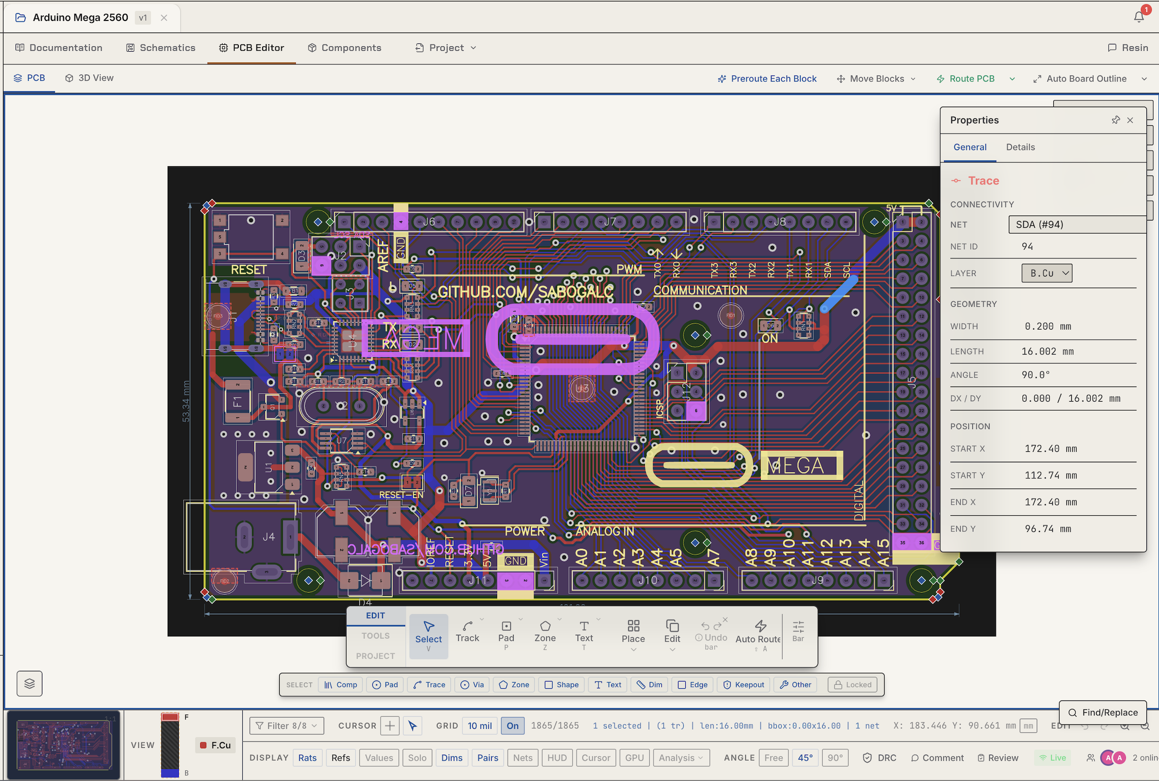 Place, route, and ship the board.